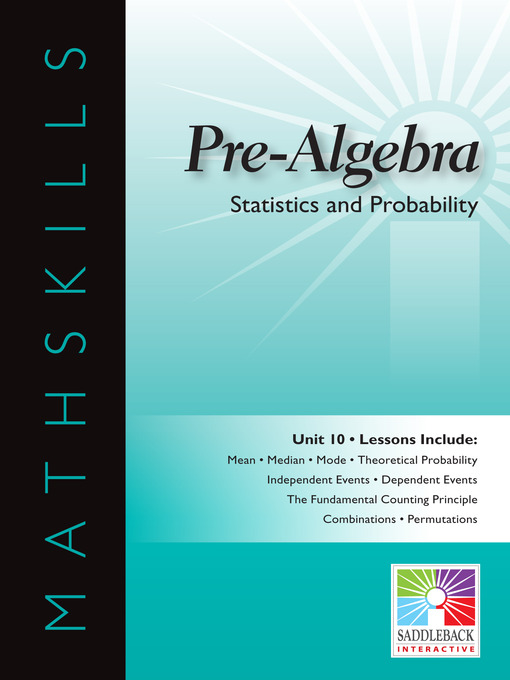 Title details for Pre-Algebra: Statistics and Probability by Saddleback Educational Publishing - Available